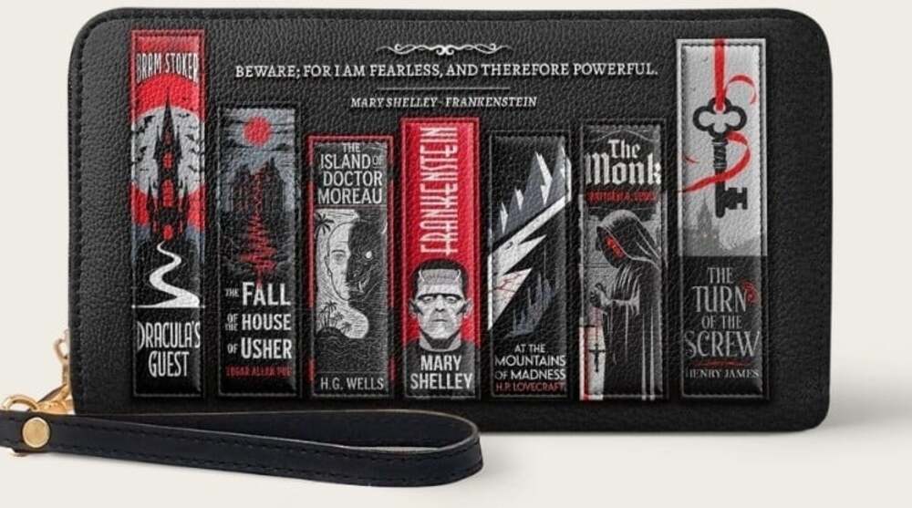 The Fearless Collection Wallet Goth Halloween New NWT Beware For I Am Fearless